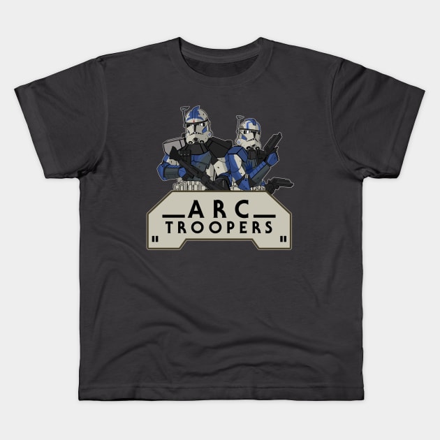 ARC Fives and Echo Kids T-Shirt by thouless_art